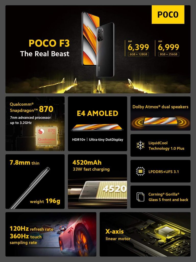أسعار Poco X3 Pro و Poco F3 .. تعرف على المواصفات الكاملة