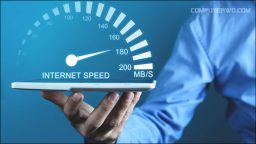 Measurement of data download speed