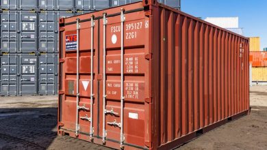 Containers at the port of Sokhna