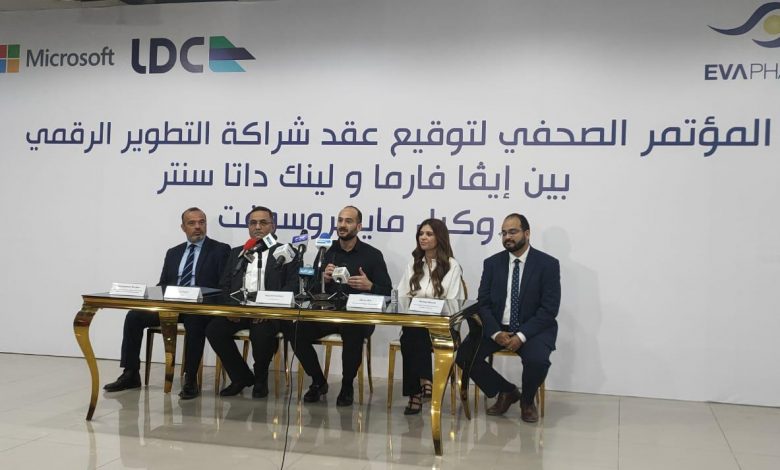 رؤيس ايفا فارما خلال المؤتمر الصحفي