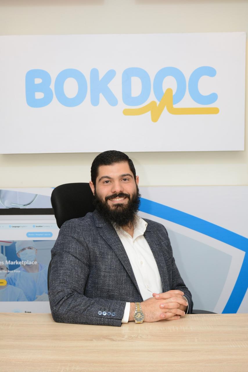 الدكتور أحمد العوضي الشريك المؤسس والرئيس التنفيذي لمنصة BOKDOC
