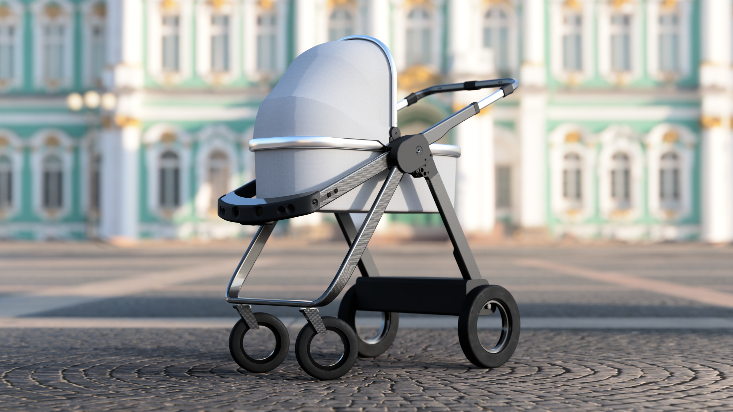 عربة أطفال ذكية من Gluxkind في معرض CES 2023