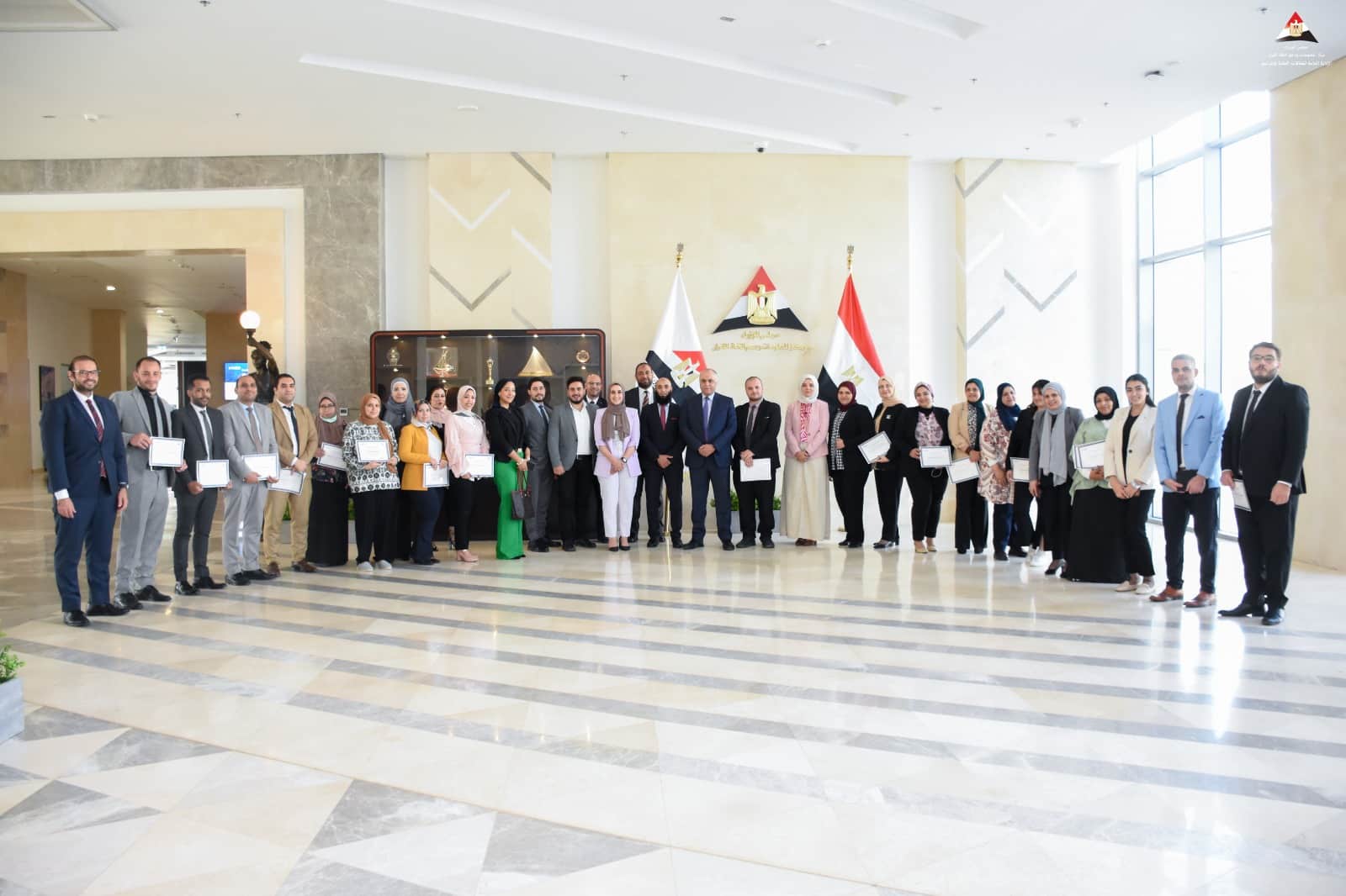جانب من فعاليات التدريب في مركز المعلومات بمجلس الوزراء