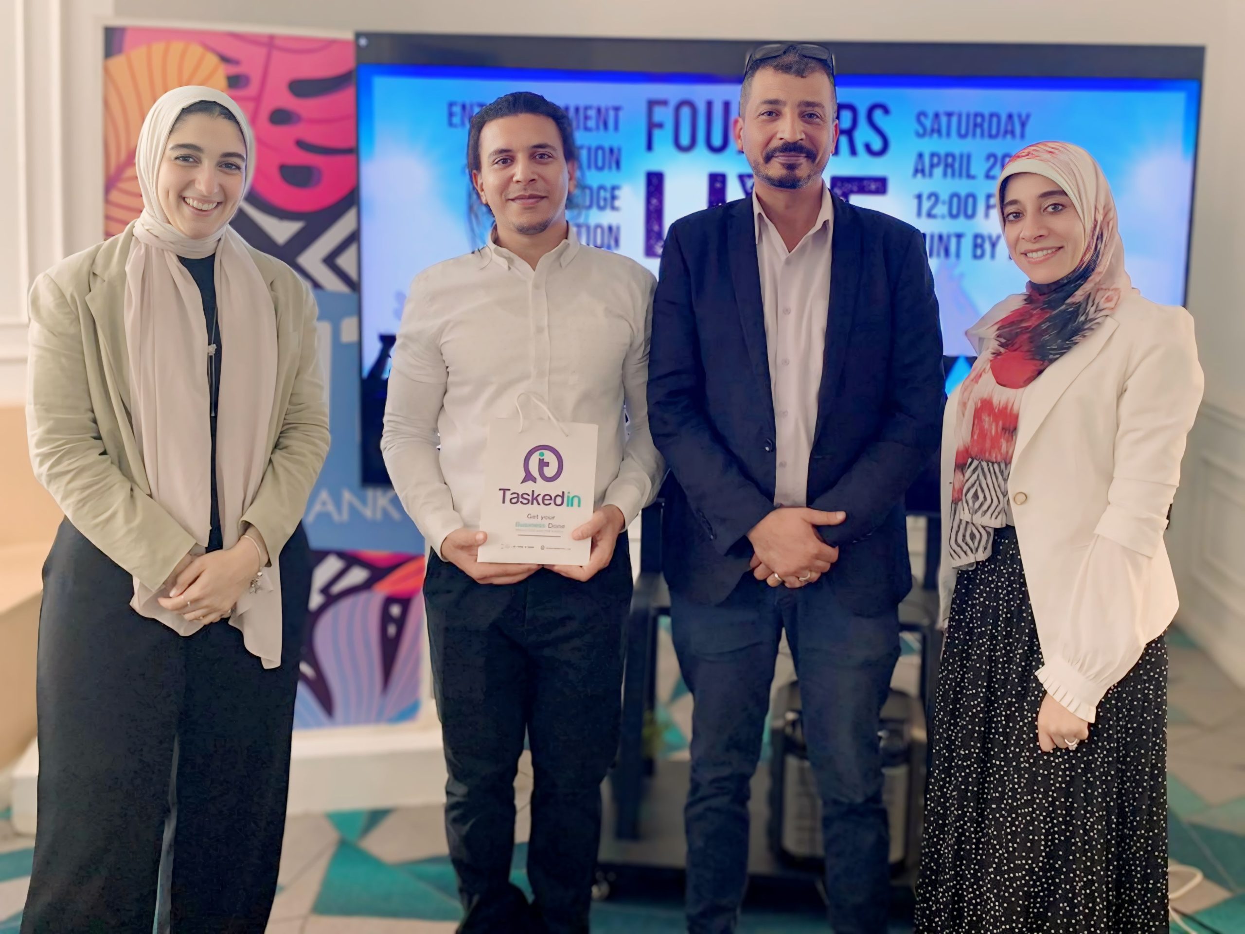 تتاسكد ان تفوز بالمركز الأول في مسابقة Founders Live Cairo