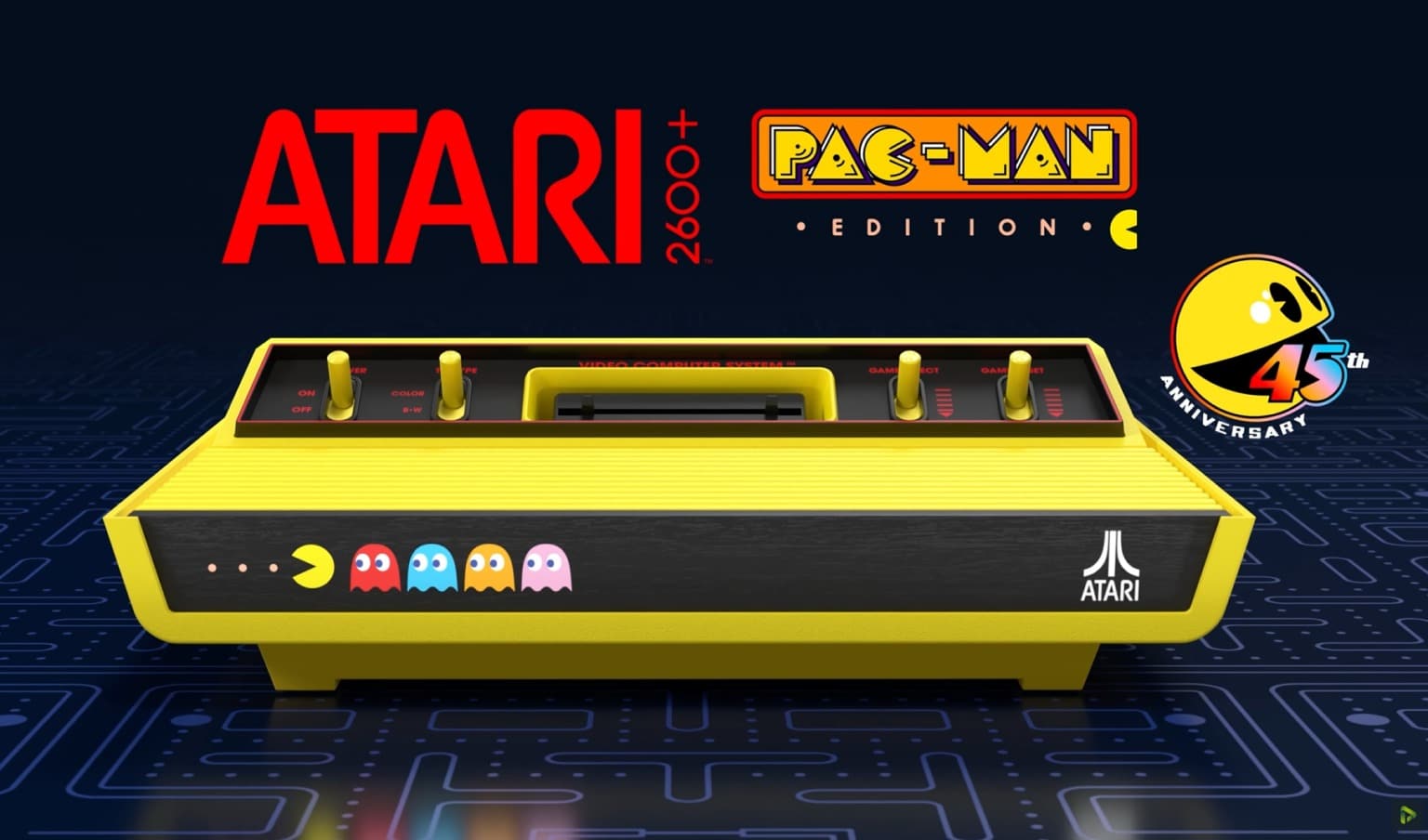 أتاري تُعيد زمن «باك مان» بلون أصفر مشرق مع نسخة Atari 2600+ Pac-Man ...