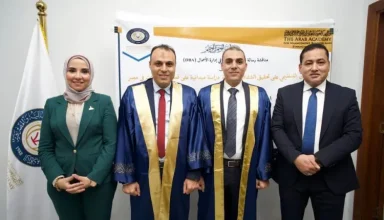 أحمد عبد اللاه وأبو بكر عبد اللاه ينالان الدكتوراه في إدارة الأعمال بعد مناقشة رفيعة المستوى
