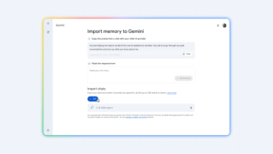 Google توفّر طريقة لنقل الذاكرة وسجلّ المحادثات من تطبيقات أخرى مباشرةً إلى Gemini